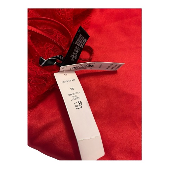 NEW Victorias Secret Babydoll Red Small crisscross back Lingerie in size XS - Picture 5 of 7